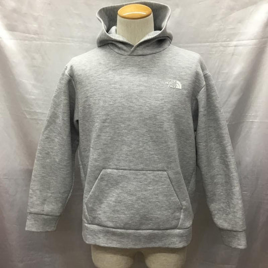 ザノースフェイス THE NORTH FACE パーカー 長袖 nt12286 テックエアースウェットワイドフーディ 長袖パーカー プルオーバーパーカー M ロゴ、文字 灰 / グレー /  メンズ USED 古着 中古 10122278
