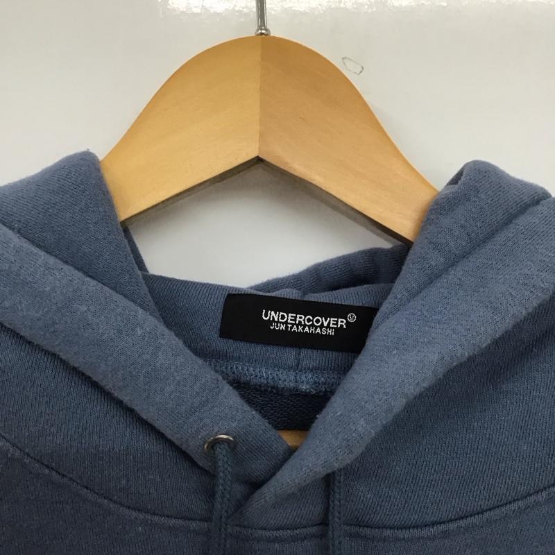 アンダーカバー UNDERCOVER パーカー 長袖 ucz4893-5 長袖パーカー プルオーバーパーカー スウェット 3 プリント 青 / ブルー /  メンズ USED 古着 中古 10148944