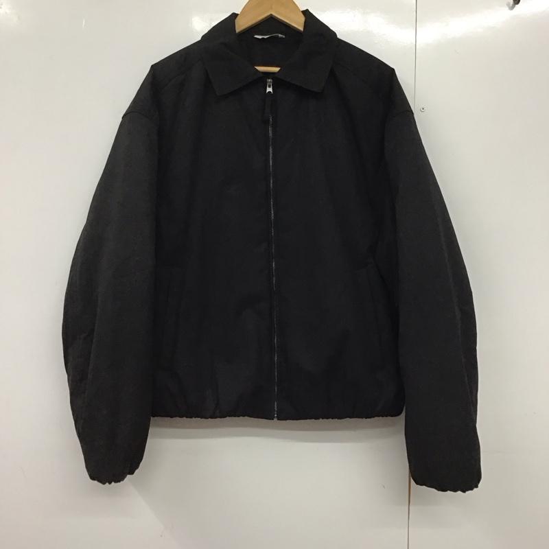 ザラ ZARA ジャケット、上着 ジャンパー、ブルゾン ジップアップジャケット アウター カラージャケット L 無地 黒 / ブラック /  メンズ USED 古着 中古 10144274