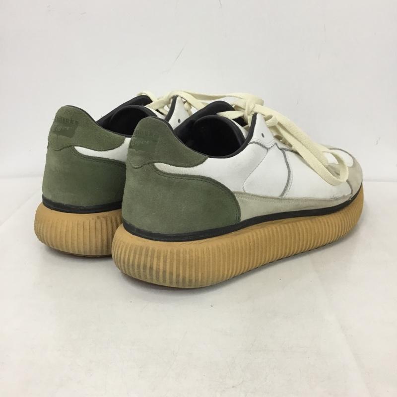 オニツカタイガーアンドレアポンピリオ Onitsuka Tiger × ANDREA POMPILIO スニーカー スニーカー TH709L DELEGACY 27.5cm 27.5cm ロゴ、文字 白 / ホワイト / X カーキ / カーキ /  メンズ USED 古着 中古 10146027