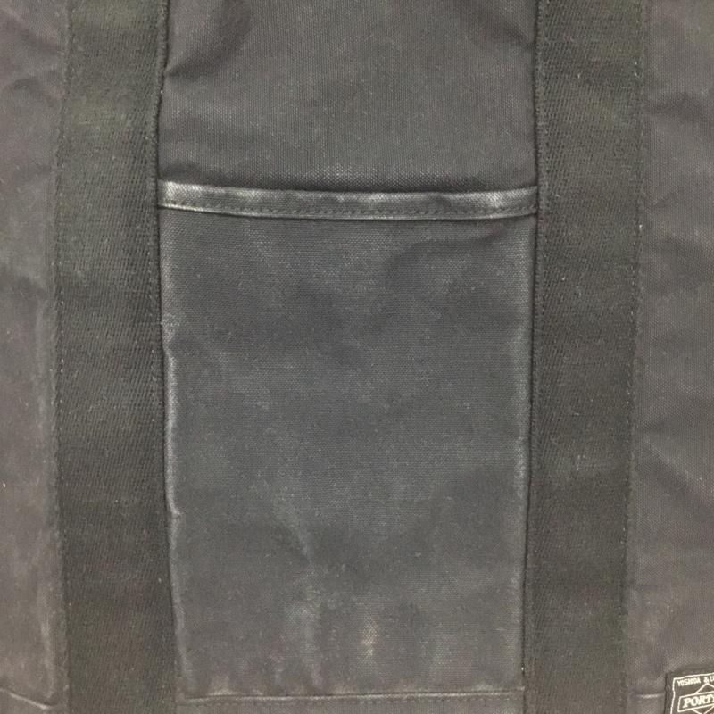 ポーター PORTER トートバッグ トートバッグ キャンバス ロゴ、文字 黒 / ブラック /  メンズ USED 古着 中古 10139223