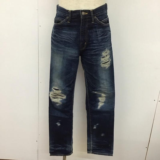 ダブルタップス WTAPS パンツ デニム、ジーンズ デニムパンツ ダメージ加工パンツ スリムパンツ S ダメージ加工 インディゴ / インディゴ /  メンズ USED 古着 中古 10109826