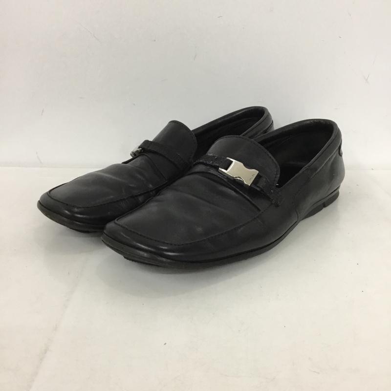プラダ PRADA ローファー ローファー 1302 スクエアトゥ 6.5 無地 黒 / ブラック /  メンズ USED 古着 中古 10149856