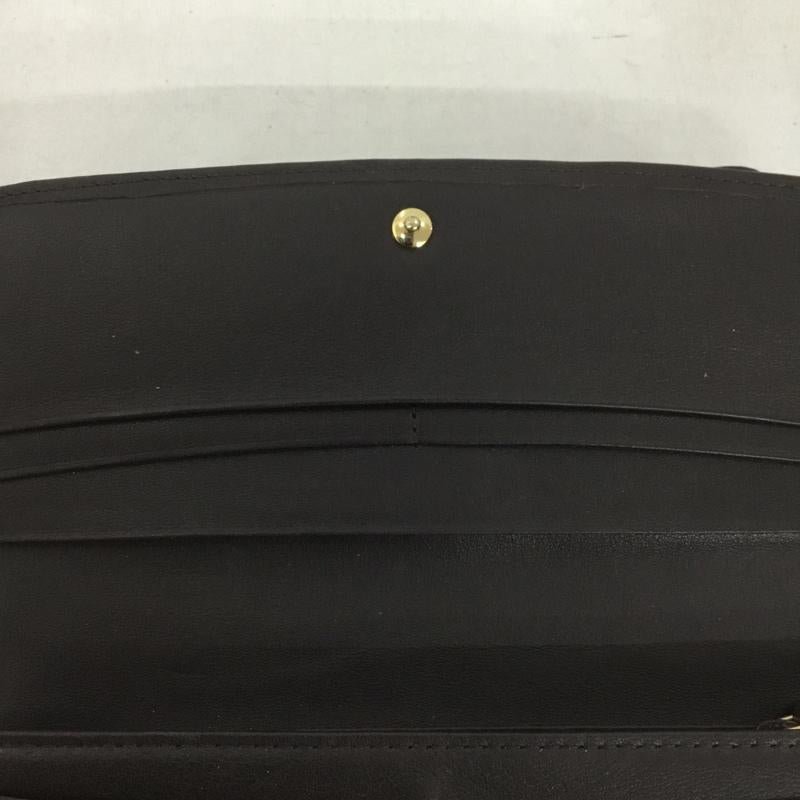 キタムラ Kitamura 財布 長財布 リボン 無地 ダークブラウン / ダークブラウン /  レディース USED 古着 中古 10125197