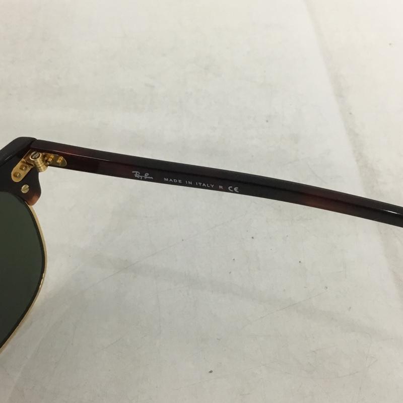 レイバン Ray-Ban めがね・サングラス サングラス RB2156 NEW CLUBMASTER 無地 茶 / ブラウン / X 金 / ゴールド /  メンズ USED 古着 中古 10137932