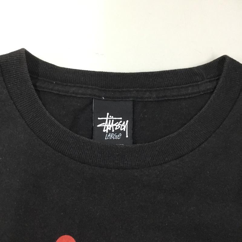 ステューシー STUSSY Tシャツ 半袖 L プリント X ロゴ、文字 黒 / ブラック /  メンズ USED 古着 中古 10113422