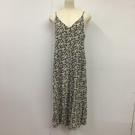 スローブイエナ SLOBE IENA サロペット・オーバーオール サロペット、オーバーオール 16030912327010 フラワーキャミワイドサロペット FREE 花柄 黒 / ブラック / X アイボリー / アイボリー /  レディース USED 古着 中古 10133416