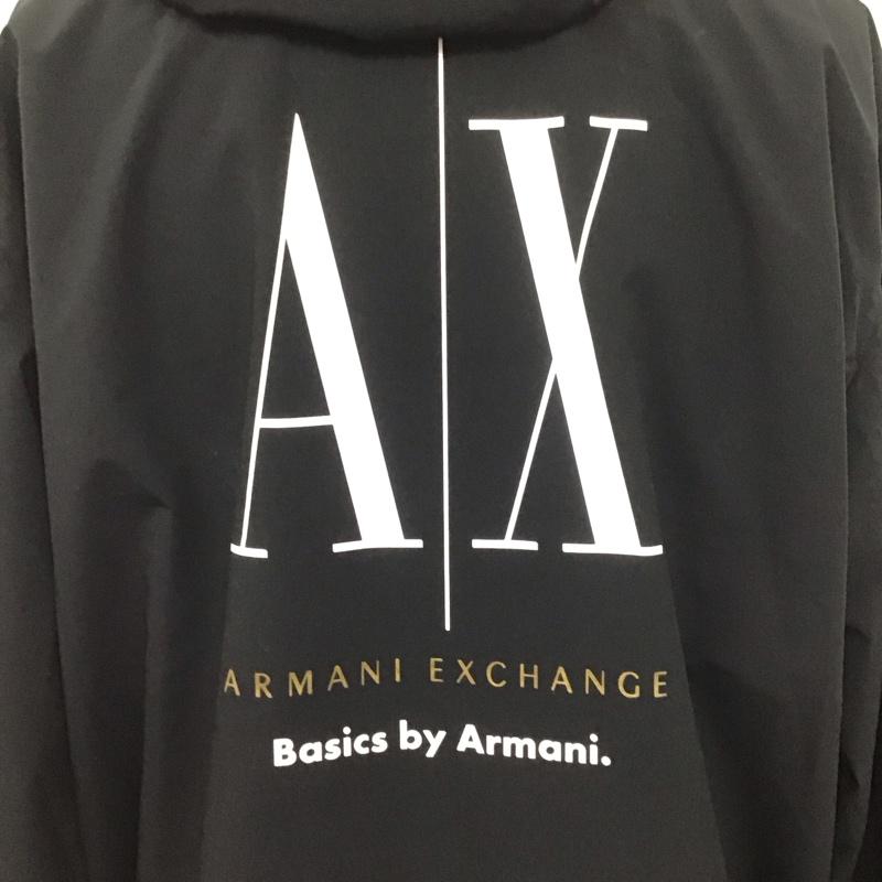アルマーニエクスチェンジ A/X ARMANIEXCHANGE ジャケット、上着 ジャンパー、ブルゾン ジップアップジャケット ジャンパー ジャケット カジュアルジャケット L ロゴ、文字 黒 / ブラック /  メンズ USED 古着 中古 10107999