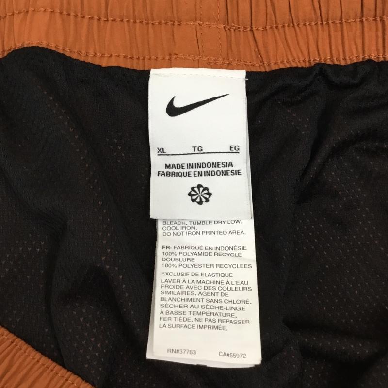 ナイキ NIKE パンツ ショートパンツ ショートパンツ ハーフパンツ カジュアルパンツ スポーツウェア XL 無地 橙 / オレンジ /  メンズ USED 古着 中古 10121048