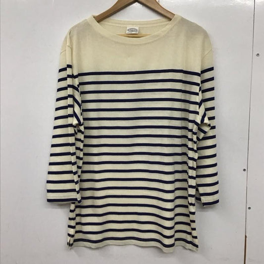 ユナイテッドアローズグリーンレーベルリラクシング UNITED ARROWS green label relaxing カットソー 長袖 3217-175-4060 長袖ボーダートップス 長袖カットソー L ボーダー柄 青 / ブルー /  メンズ USED 古着 中古 10133192