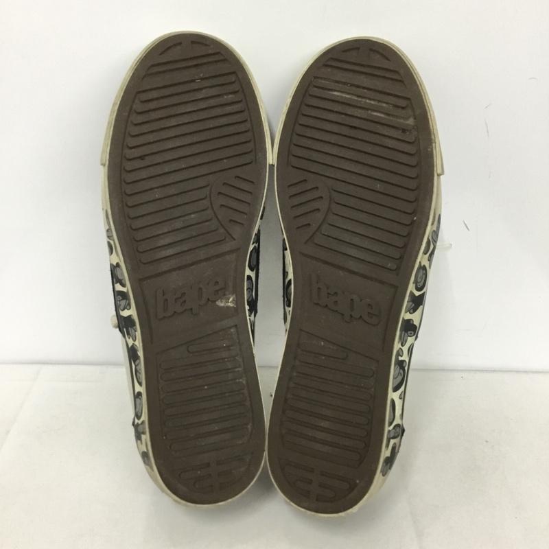 アベイシングエイプ A BATHING APE スニーカー スニーカー BAPE 28cm 28.0cm ロゴ、文字 灰 / グレー / X 黒 / ブラック /  メンズ USED 古着 中古 10145610