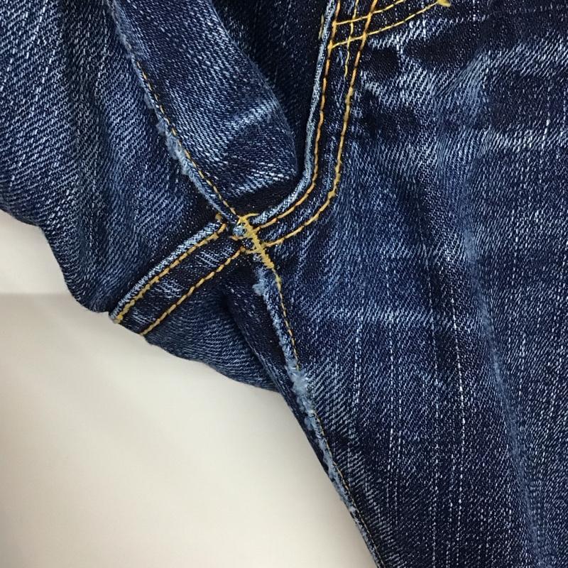 フラットヘッド The Flat Head パンツ デニム、ジーンズ デニムパンツ ストレートパンツ ワイドパンツ カジュアルパンツ 33インチ 無地 インディゴ / インディゴ /  メンズ USED 古着 中古 10114176