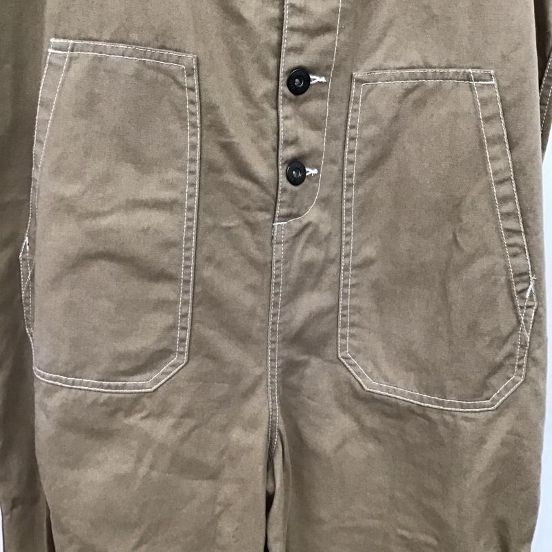 ディッキーズ Dickies サロペット・オーバーオール サロペット、オーバーオール オーバーオール つなぎ オールインワン L 無地 ベージュ / ベージュ /  レディース USED 古着 中古 10149340