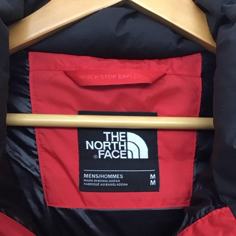 ザノースフェイス THE NORTH FACE ジャケット、上着 ジャンパー、ブルゾン nf0a2zwe NUPTSEJACKET ダウンジャケット アウター M ロゴ、文字 黒 / ブラック / X 赤 / レッド /  メンズ USED 古着 中古 10143258