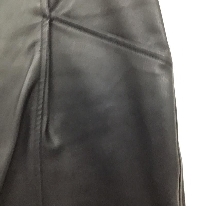 ザラ ZARA ボトムス ボトムス 8574 227 800 フェイクレザーパンツ 38 無地 黒 / ブラック /  レディース USED 古着 中古 10120867