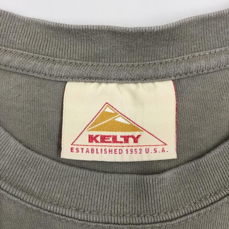 ケルティ KELTY Tシャツ 半袖 KE22SSFS01 胸ポケット S ロゴ、文字 ベージュ / ベージュ /  メンズ USED 古着 中古 10118969
