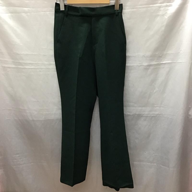 ローリーズファーム LOWRYS FARM パンツ スラックス LF520040TK カラーフレアパンツ S 無地 緑 / グリーン /  レディース USED 古着 中古 10115856