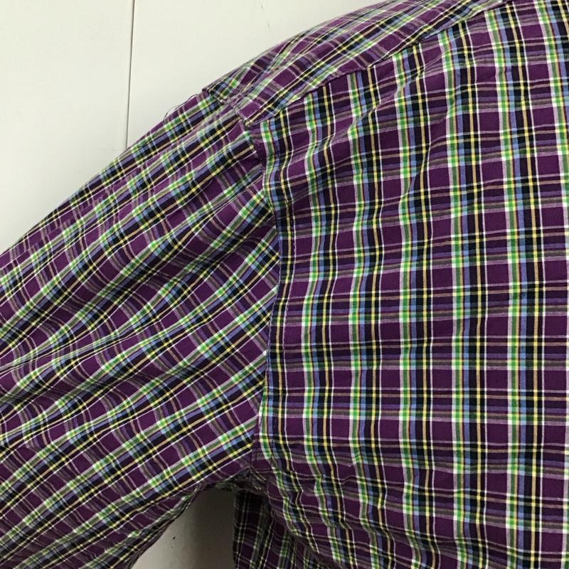 チャップス CHAPS シャツ、ブラウス 長袖 長袖シャツ カラーシャツ ポケットシャツ 長袖カットソー チェックシャツ L チェック マルチカラー / マルチカラー /  メンズ USED 古着 中古 10118280