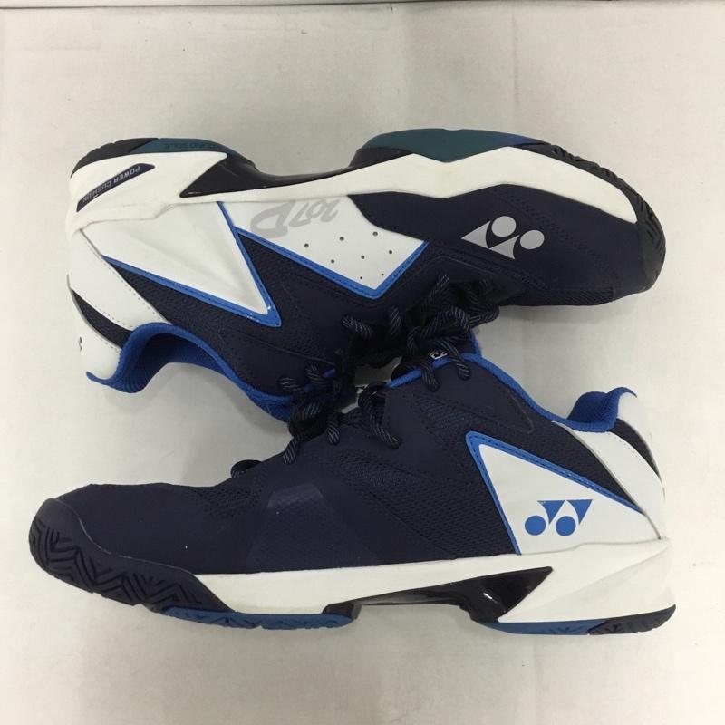 ヨネックス YONEX スニーカー スニーカー SHT207D テニス オールコート用シューズ パワークッション207D 27cm 27.0cm ロゴ、文字 紺 / ネイビー / X 白 / ホワイト / X 青 / ブルー /  メンズ USED 古着 中古 10142481