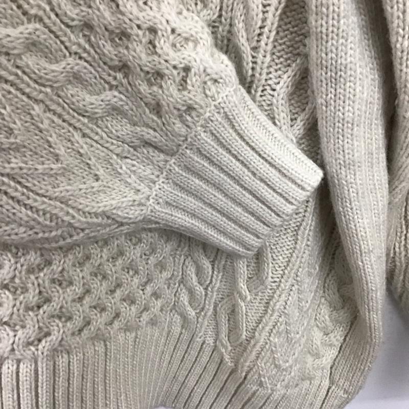 ナチュラルバイクリップ natural by clip ニット、セーター 長袖 FREE 無地 アイボリー / アイボリー /  レディース USED 古着 中古 10150051