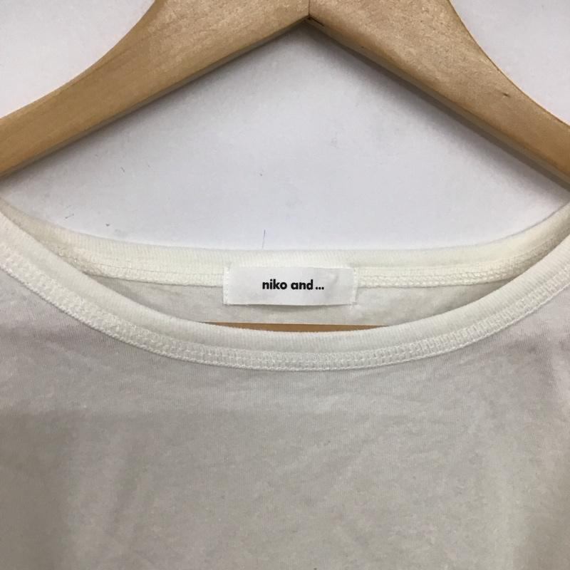 ニコアンド niko and... カットソー 半袖 半袖カットソー 無地Tシャツ ワイドネックカットソー 無地 白 / ホワイト /  レディース USED 古着 中古 10147641