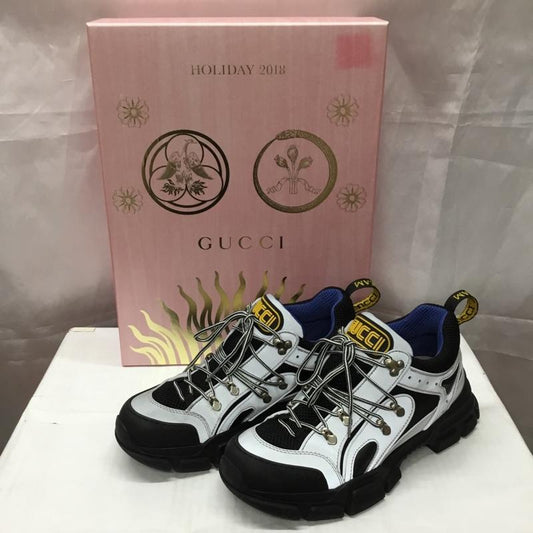 グッチ GUCCI スニーカー スニーカー フラッシュトレックスニーカー 箱有 8 ロゴ、文字 黒 / ブラック / X 灰 / グレー / X 青 / ブルー / X 黄 / イエロー /  メンズ USED 古着 中古 10110162