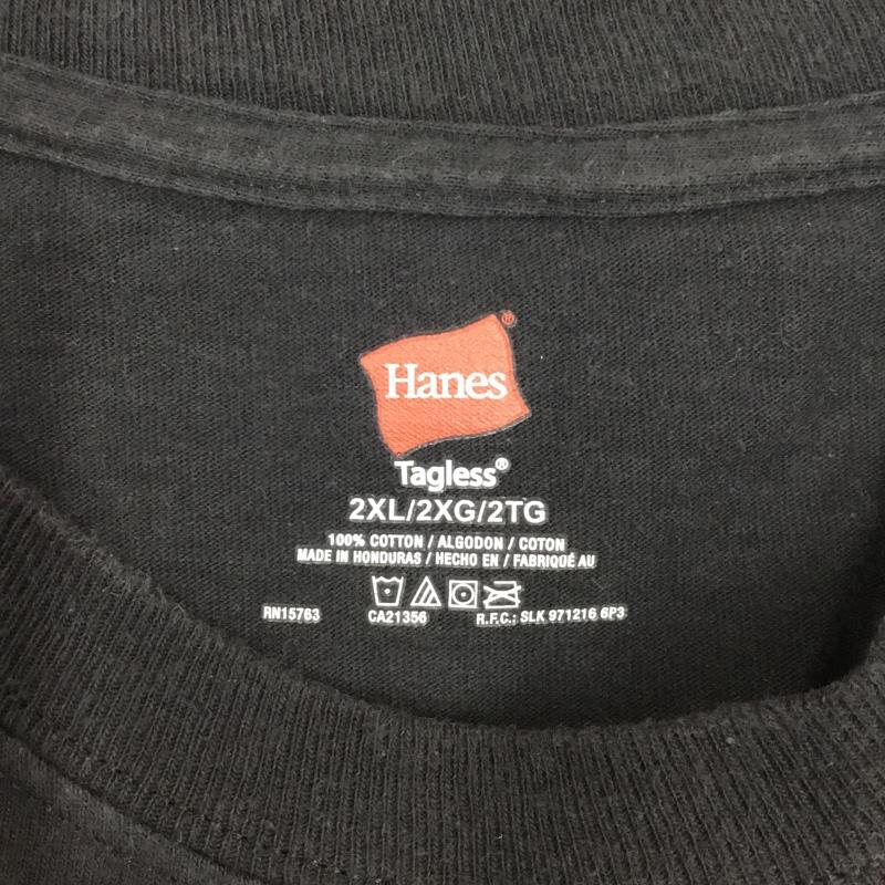 ヘインズ HANES Tシャツ 半袖 Eric Clapton 2010ツアーTシャツ 2XL プリント 黒 / ブラック /  メンズ USED 古着 中古 10117088