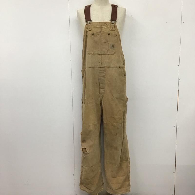 カーハート Carhartt サロペット・オーバーオール サロペット、オーバーオール ロゴ、文字 ベージュ / ベージュ /  メンズ USED 古着 中古 10133463