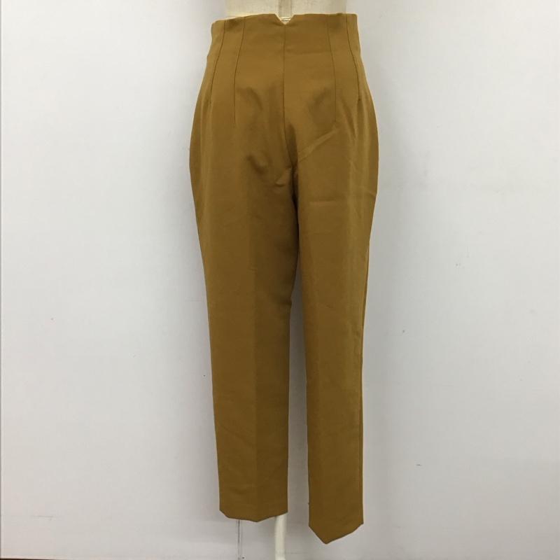 ザラ ZARA パンツ スラックス 7901 432 305 ハイウエスト テーパードパンツ S 無地 マスタード / マスタード /  レディース USED 古着 中古 10118472