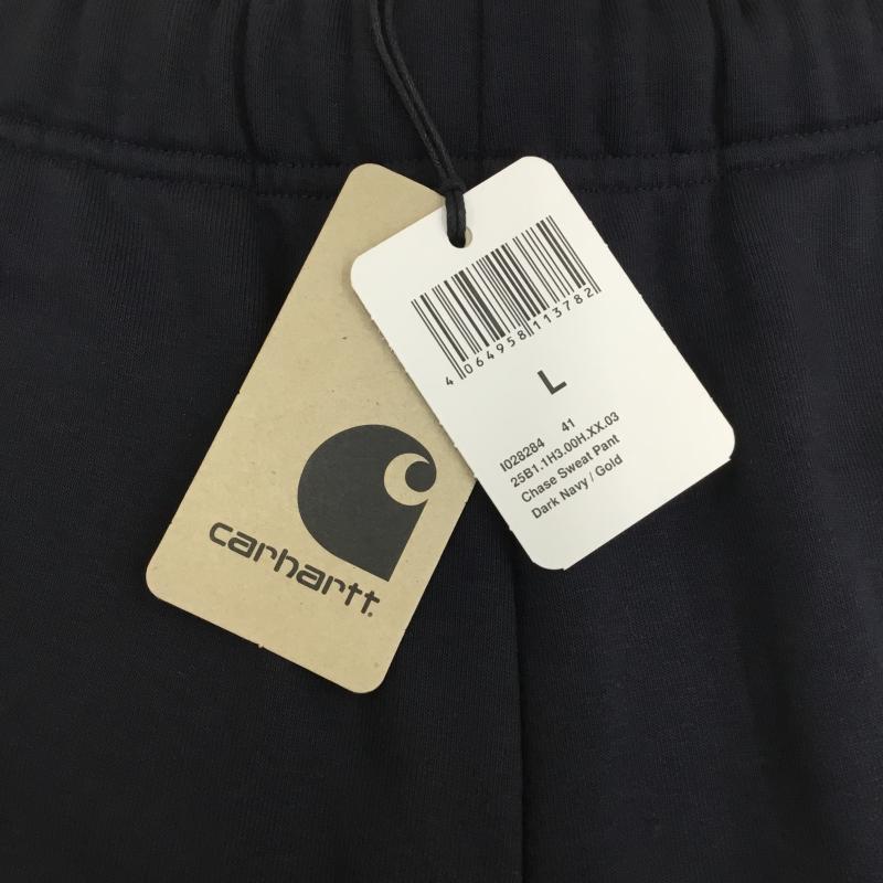 カーハートダブリューアイピー Carhartt WIP パンツ ワークパンツ、ペインターパンツ Carhartt WIP Chase Sweat Pants L ロゴ、文字 紺 / ネイビー /  メンズ USED 古着 中古 10122373
