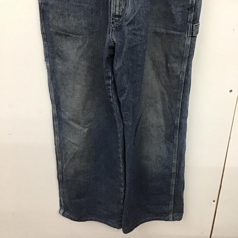 ビッグジョン Big John サロペット・オーバーオール サロペット、オーバーオール デニムパンツ ワイドパンツ カジュアルパンツ オーバーオール ロゴ、文字 インディゴ / インディゴ /  メンズ USED 古着 中古 10142081