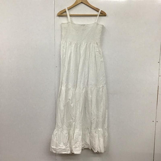 ザラ ZARA ワンピース ロングスカート M 無地 白 / ホワイト /  レディース USED 古着 中古 10131482