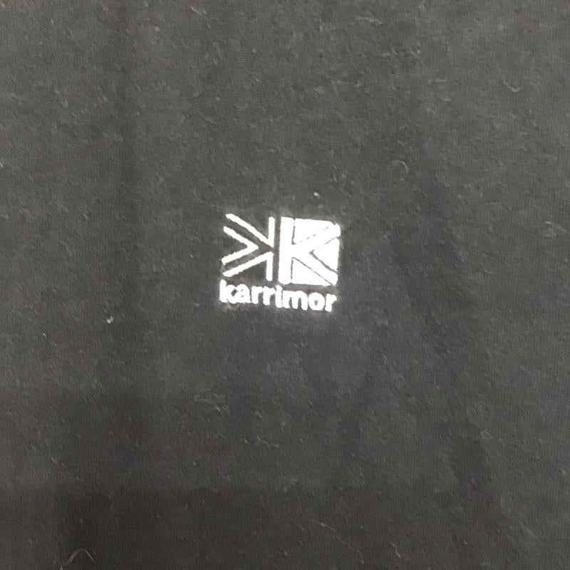 カリマー Karrimor Tシャツ 半袖 半袖カットソー プリントTシャツ クルーネックカットソー L ロゴ、文字 黒 / ブラック /  メンズ USED 古着 中古 10147615