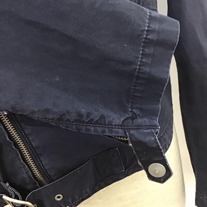 アルマーニジーンズ ARMANI JEANS ジャケット、上着 ジャケット、ブレザー ジップアップジャケット ジャンパー コットンライダースジャケット カジュアルジャケット 無地 紺 / ネイビー /  メンズ USED 古着 中古 10106314