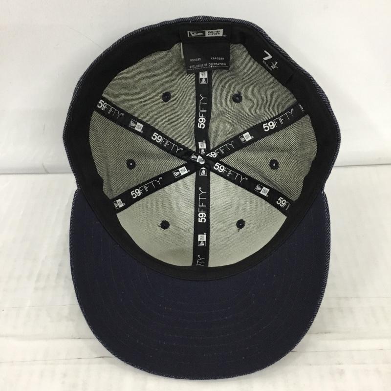 ニューエラ NEW ERA 帽子 キャップ 59FIFTY 59.6cm デニム ワンポイント インディゴ / インディゴ /  メンズ USED 古着 中古 10109914