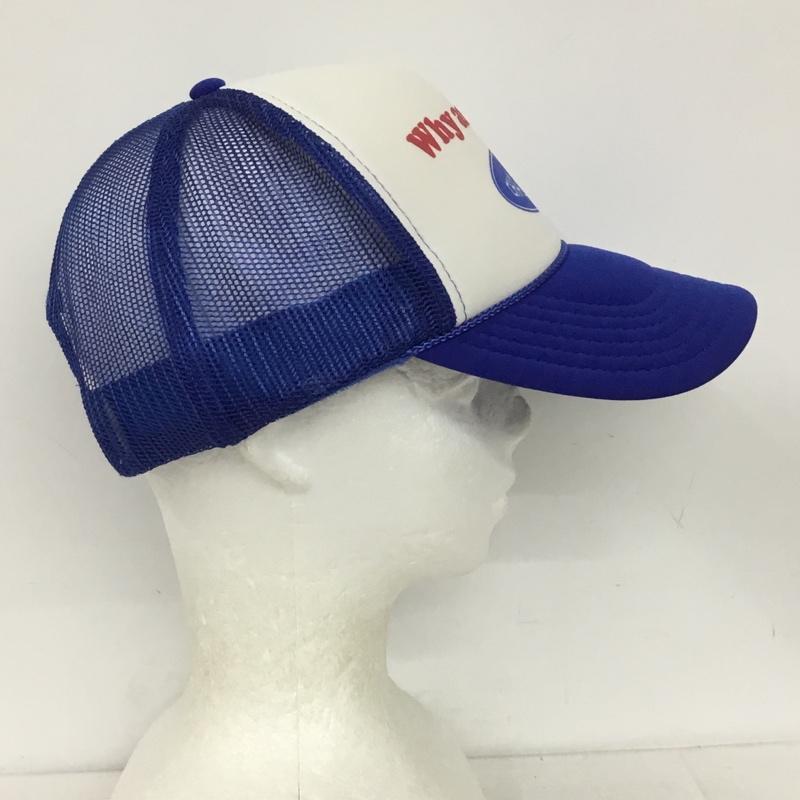 チャレンジャー CHALLENGER 帽子 キャップ メッシュキャップ W.A.Y CHALLENGER CAP ロゴ、文字 青 / ブルー /  メンズ USED 古着 中古 10138040