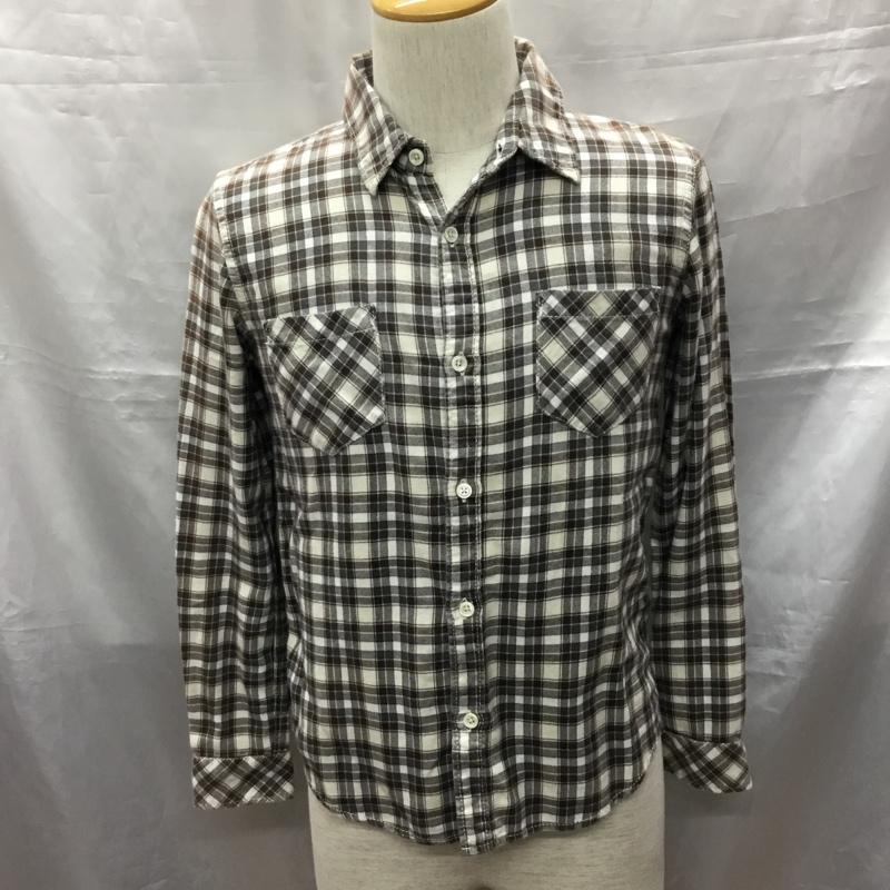 ロンハーマン Ron Herman シャツ、ブラウス 長袖 長袖シャツ カラーシャツ ポケットシャツ 長袖カットソー チェックシャツ S チェック 茶 / ブラウン /  メンズ USED 古着 中古 10117547