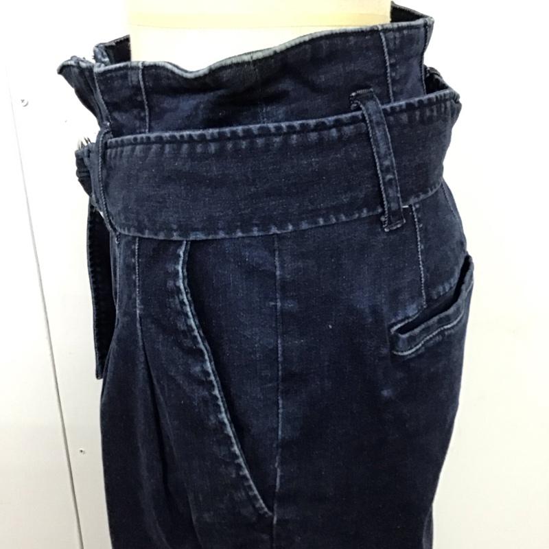 フリークスストア FREAK S STORE パンツ デニム、ジーンズ デニムパンツ ワイドパンツ ストレートパンツ カジュアルパンツ M 無地 インディゴ / インディゴ /  レディース USED 古着 中古 10117860