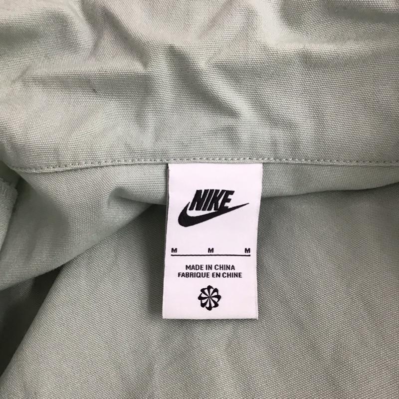 ナイキ NIKE シャツ、ブラウス 半袖 dm5284-017 半袖シャツ カラーシャツ ネックジップ M ロゴ、文字 カーキ / カーキ /  メンズ USED 古着 中古 10125492