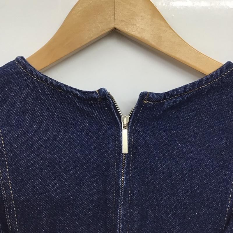 ザラ ZARA ワンピース ロングスカート デニム M 無地 インディゴ / インディゴ /  レディース USED 古着 中古 10150654