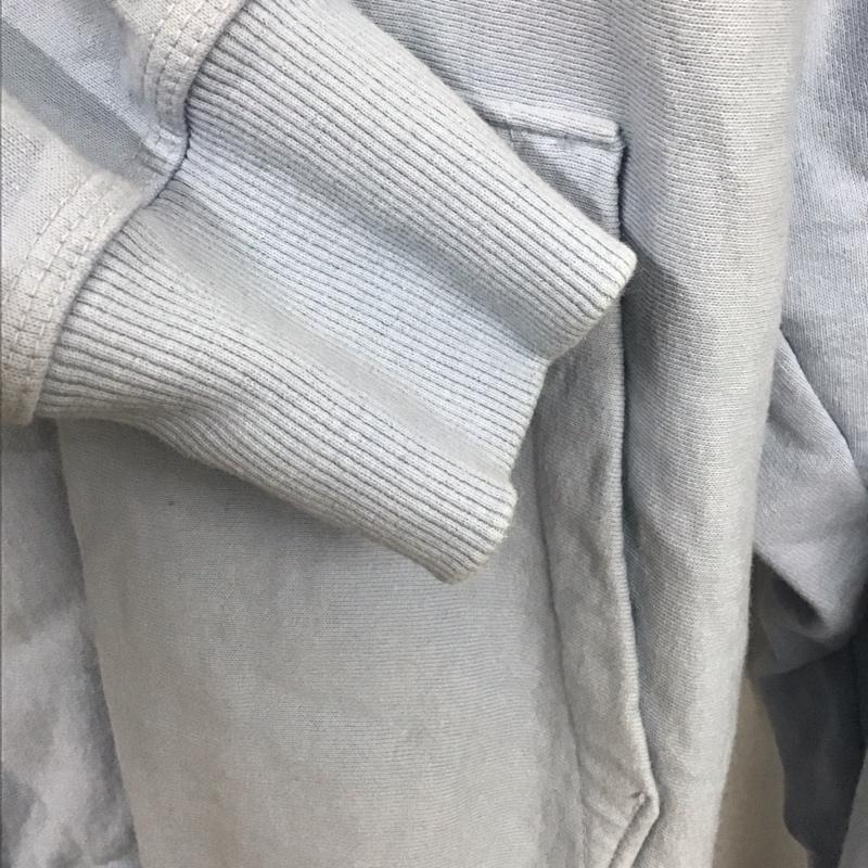 ステューシー STUSSY パーカー 長袖 長袖パーカー プルオーバーパーカー スウェット M ロゴ、文字 水色 / ライトブルー /  メンズ USED 古着 中古 10149284