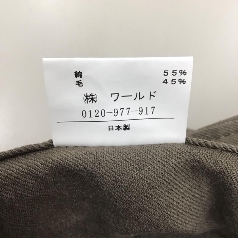 アンタイトル UNTITLED パンツ スラックス JI153-63412JJ コットン ウール 2 無地 茶 / ブラウン /  レディース USED 古着 中古 10115459
