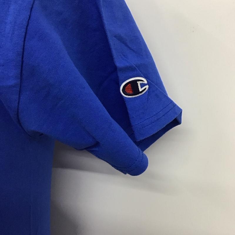 チャンピオン Campion Tシャツ 半袖 S プリント 青 / ブルー /  メンズ USED 古着 中古 10128345