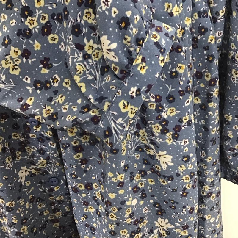 エヘカソポ ehka sopo ワンピース ロングスカート tyt-1104423 花柄ワンピース ロングワンピース 長袖シャツワンピース 総柄 FREE 総柄 水色 / ライトブルー /  レディース USED 古着 中古 10108053