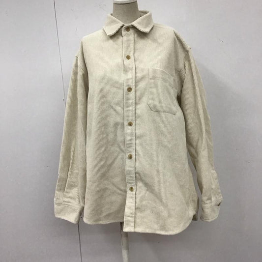 アングリッド Ungrid シャツ、ブラウス 長袖 111860451101 コーデュロイビッグシャツ FREE 無地 白 / ホワイト /  レディース USED 古着 中古 10108499