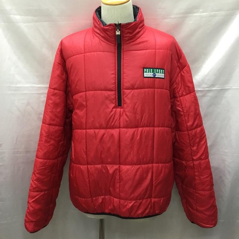 ポロスポーツラルフローレン POLOSPORT ジャケット、上着 ジャケット、ブレザー ジップアップジャケット ジャンパー プルオーバージャケット アウター L ロゴ、文字 赤 / レッド /  メンズ USED 古着 中古 10114849