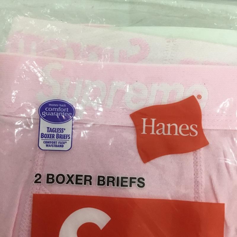 シュプリーム Supreme ファッション小物 ファッション小物 Hanes Boxer Briefs アンダーウェア M ロゴ、文字 桃 / ピンク /  メンズ USED 古着 中古 10140605