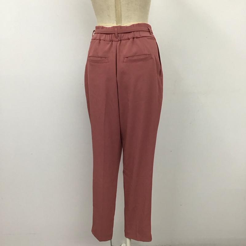 グローブ grove パンツ スラックス スラックスパンツ センタータックパンツ ワイドパンツ S 無地 桃 / ピンク /  レディース USED 古着 中古 10115960
