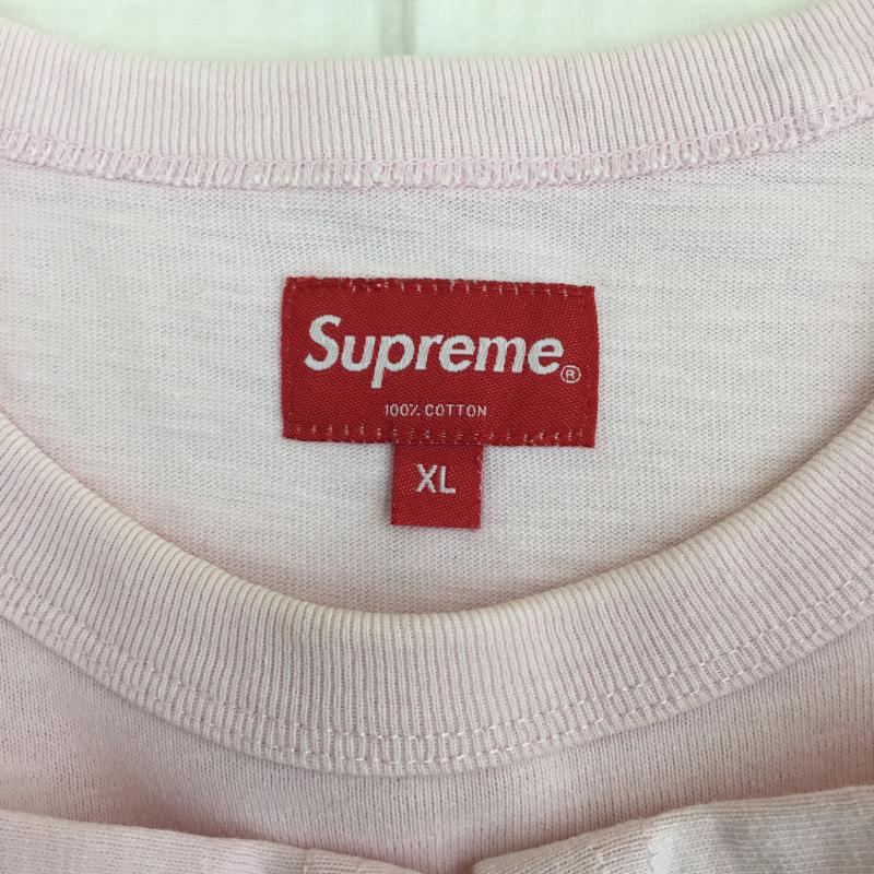 シュプリーム Supreme Tシャツ 半袖 Alpha Omega S/S Top XL ロゴ、文字 桃 / ピンク /  メンズ USED 古着 中古 10141540