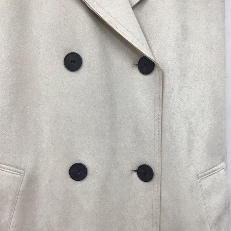 ザラ ZARA ベスト ベスト ロングベスト ノースリーブ バックスリット M 無地 アイボリー / アイボリー /  レディース USED 古着 中古 10138394